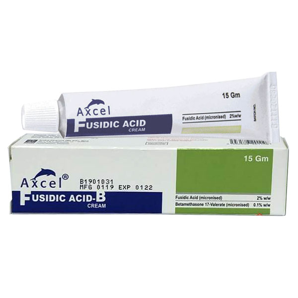 Axcel Fusidic acid-B Cream, trị chàm, dị ứng, eczema, viêm da